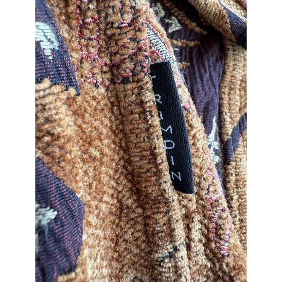 Trimdin S? Brocade Jacket Blazer Wearable Art Floral Reversible Provence Garden - Picture 13 of 14